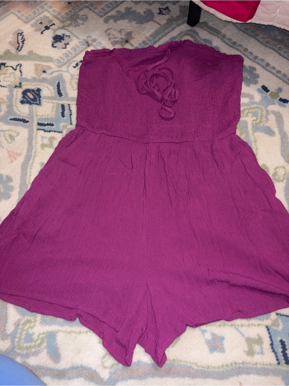 wild fable Magenta Strapless Romper